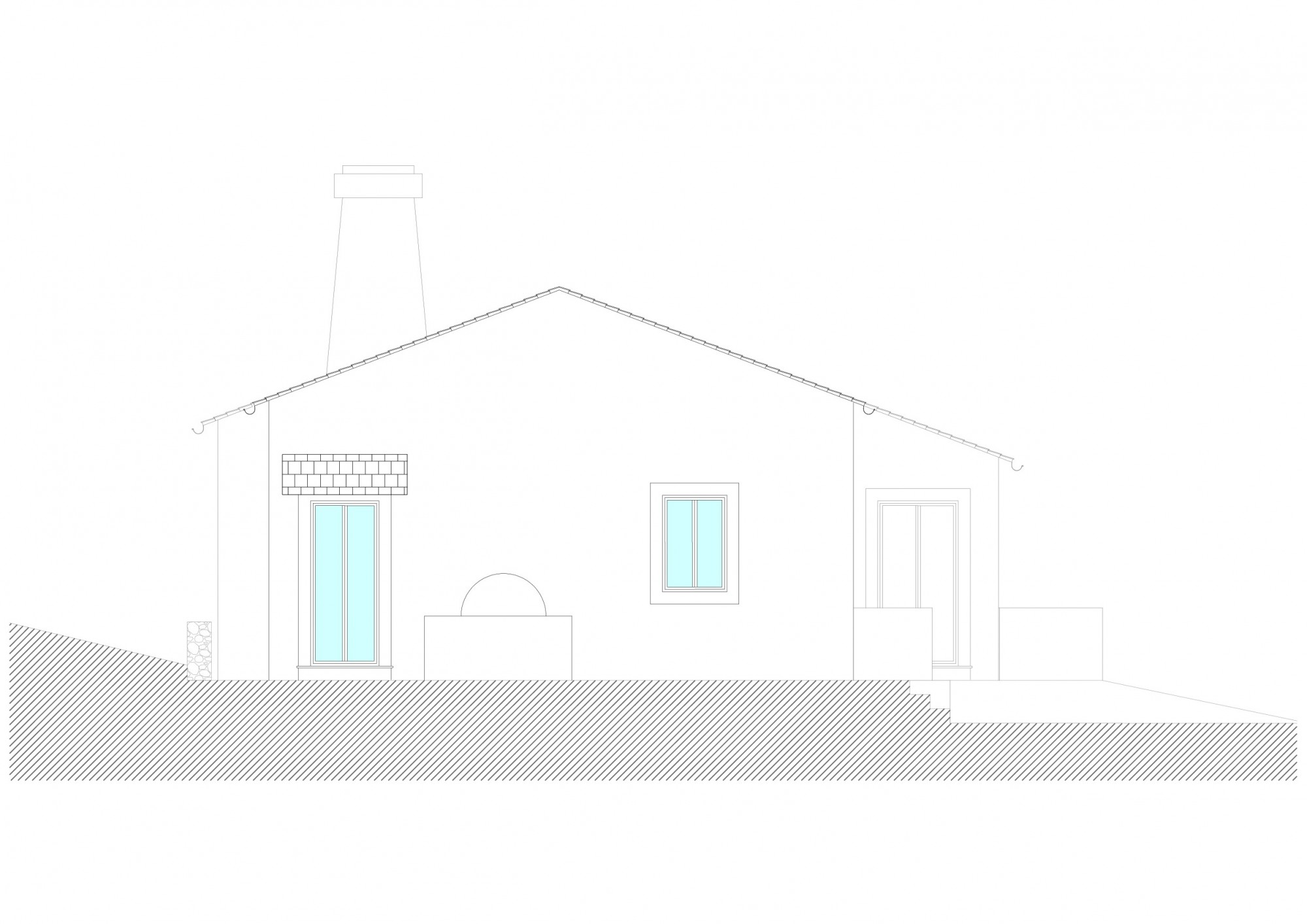 Alcado Poente/ West Facade