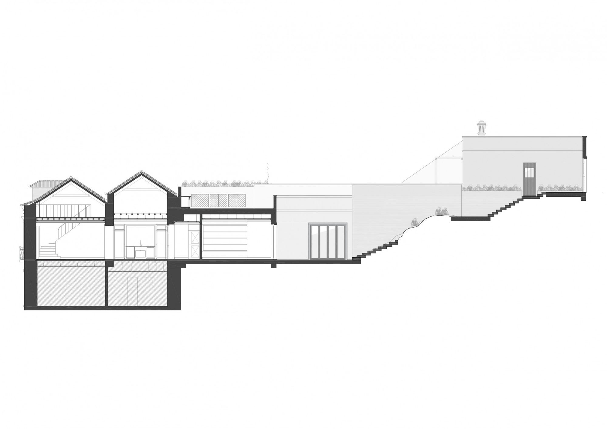 Corte B / B section