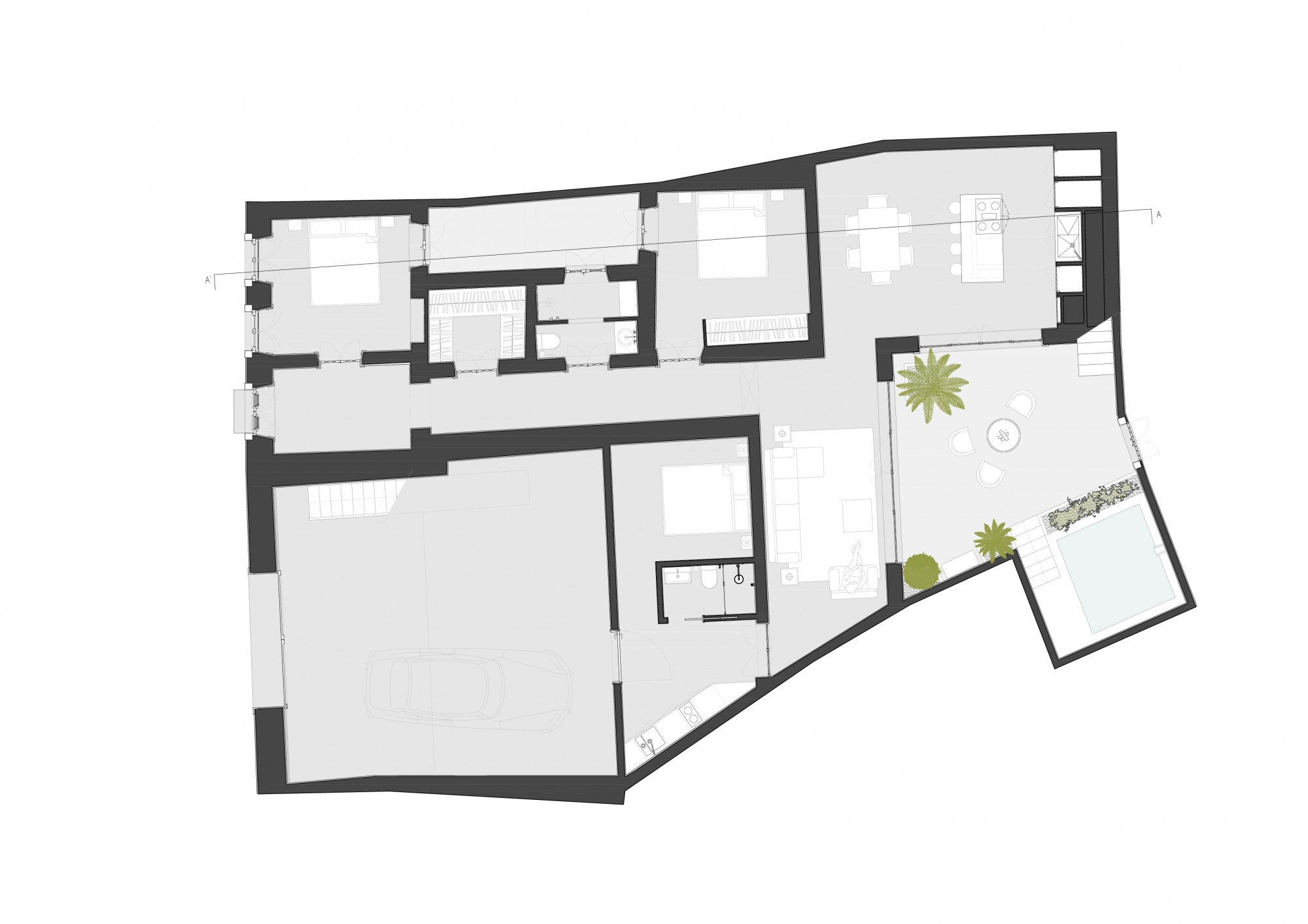 Planta Piso 1 / Level 1 Blueprint