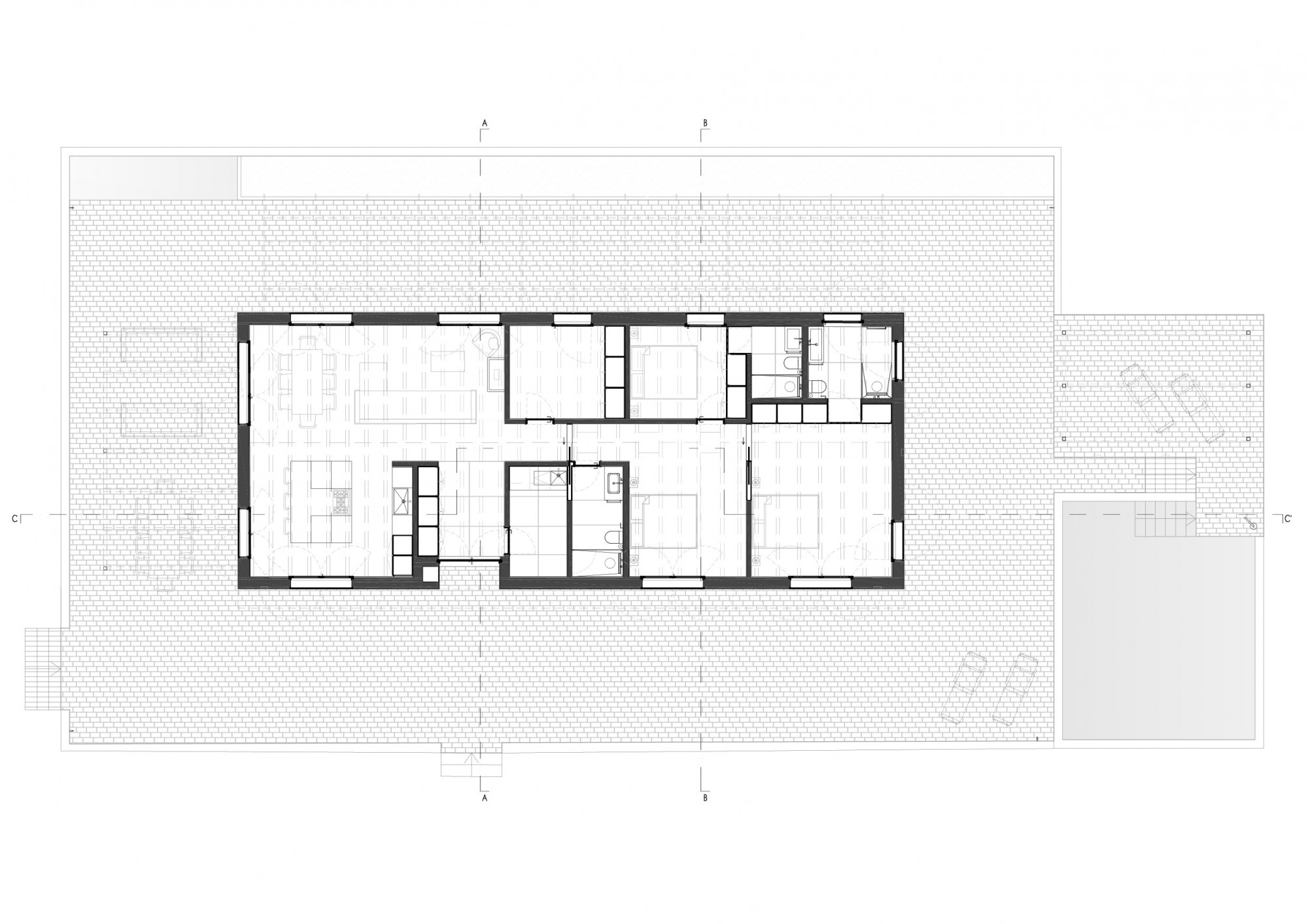 Planta Piso 1 / Level 1 Blueprint